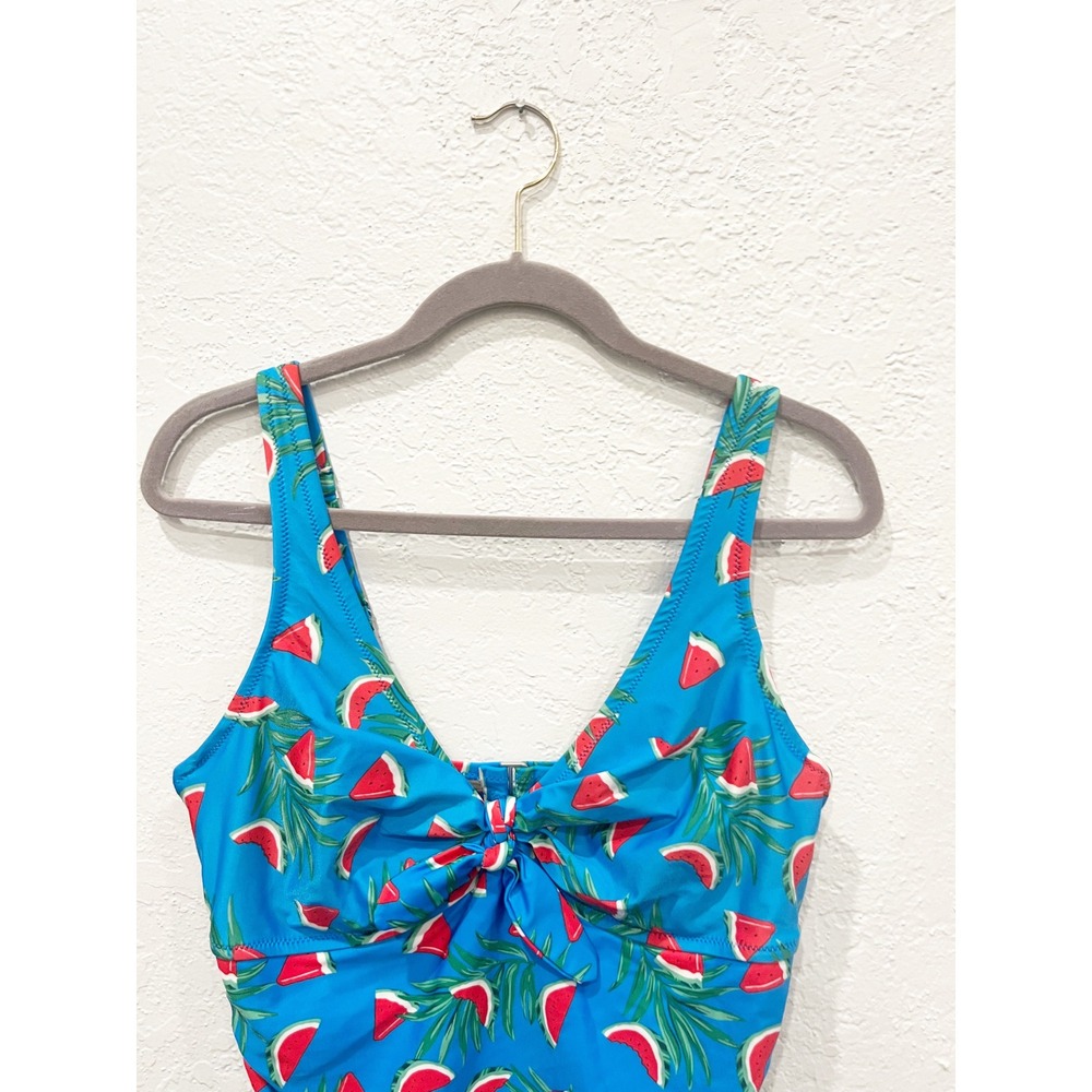 Old Navy Tropical Watermelon One Piece Swimsuit Size 1X Whimsical Summer Beach - Picture 2 of 9